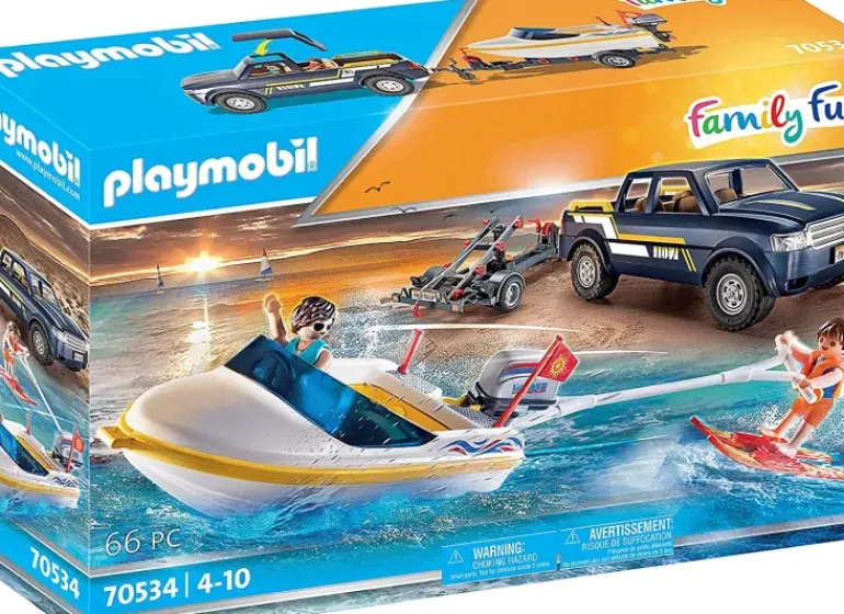 Playmobil - Pick Up With Speed Boat (70534)