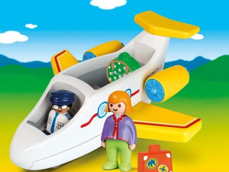 Playmobil - 1.2.3 Plane With Passenger (70185)