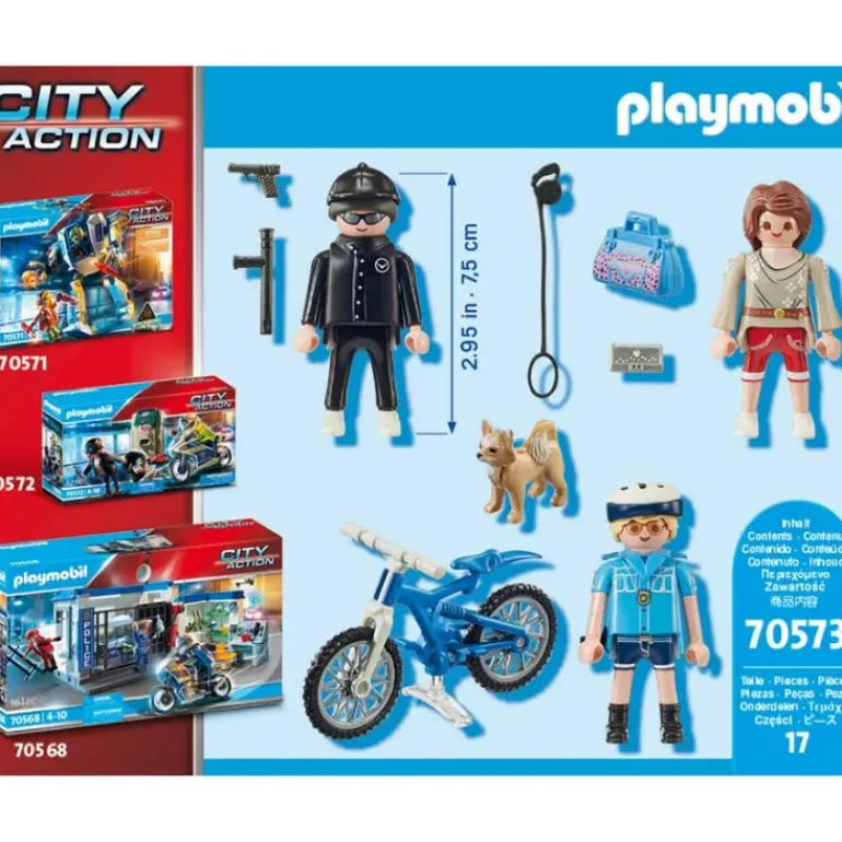 Playmobil - Police Bicycle With Thief (70573)