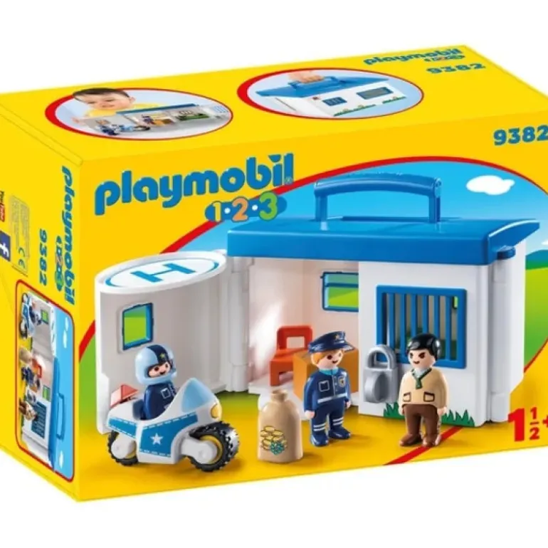 Playmobil - 1.2.3 Take Along Police Station (9382)