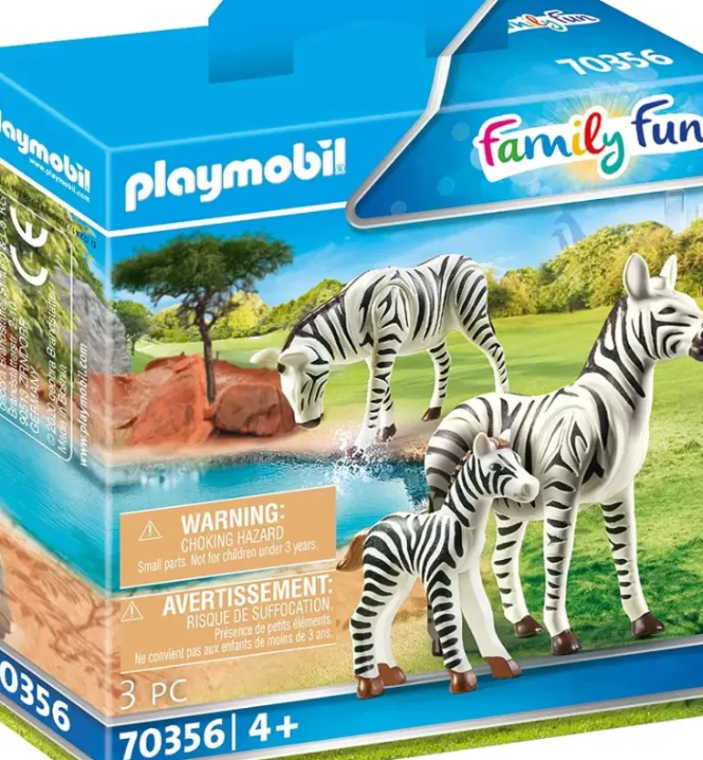Playmobil - Zebras With Foal (70356)