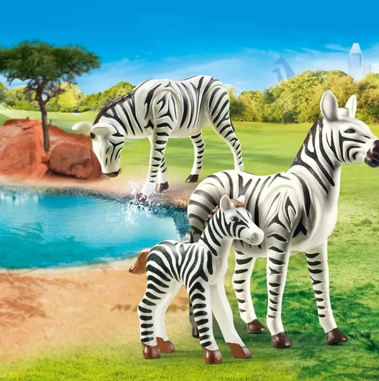 Playmobil - Zebras With Foal (70356)