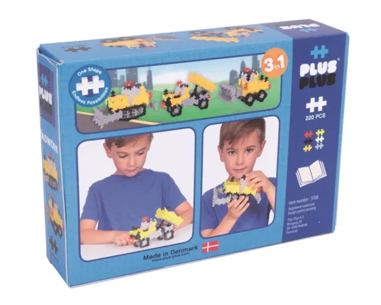 Plus Plus Puzzles - Basic - 3 in 1 - Roadwork - 220 Pcs