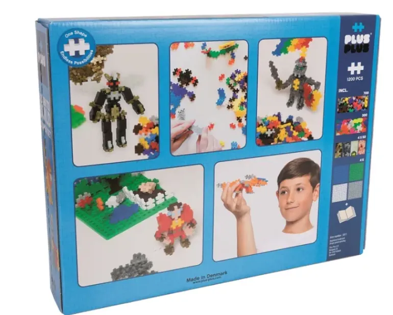 Plus Plus Puzzles - Basic - Learn to Build Super Set - 1200 Pcs