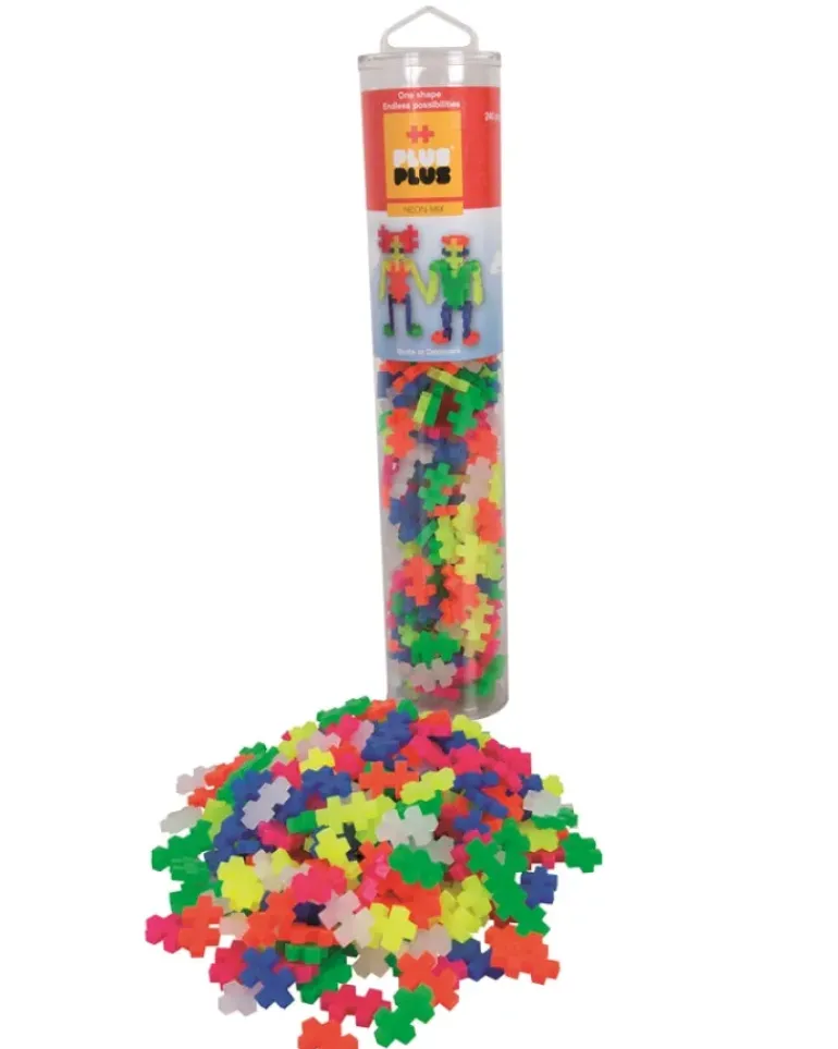 Plus Plus Puzzles - Neon - Mix Tube - 240 Pcs