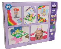 Plus Plus Puzzles - Pastel - Learn to Build Super Set - 1200 Pcs