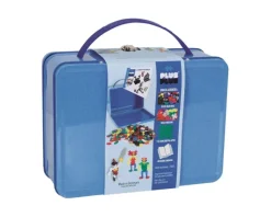 Plus Plus Puzzles - Suitcase Basic Metal - Blue - 600 Pcs