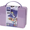 Plus Plus Puzzles - Suitcase Pastel Metal - Purple - 600 Pcs