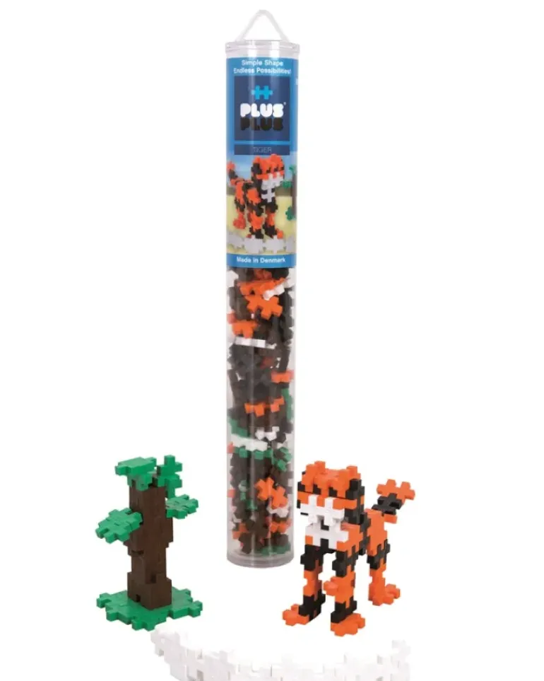 Plus Plus Puzzles - Tube - Tiger - 100 Pcs