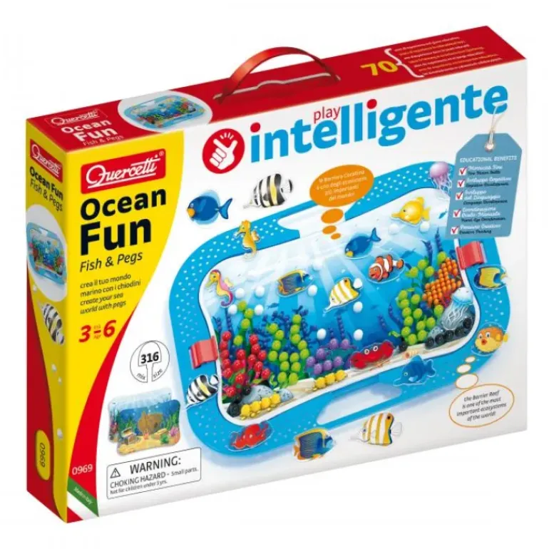 Quercetti - Ocean Fun Fish Pegs