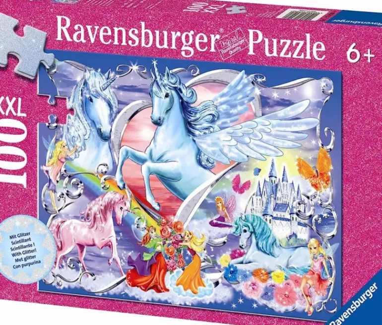 Ravensburger - 100Pc Amazing Unicorns Glitter Puzzle