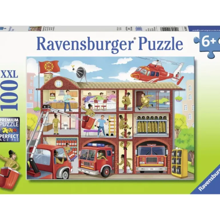 Ravensburger - 100Pc Firehouse Frenzy Puzzle