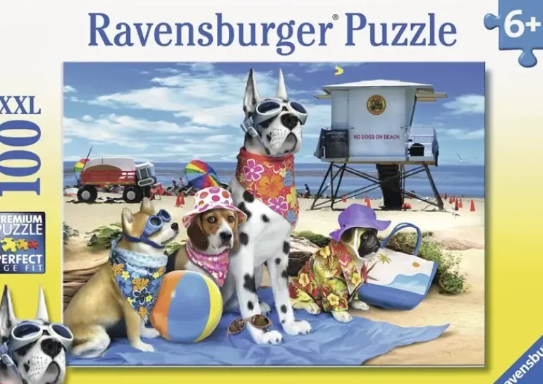 Ravensburger - 100Pc No Dogs on the Beach Puzzle