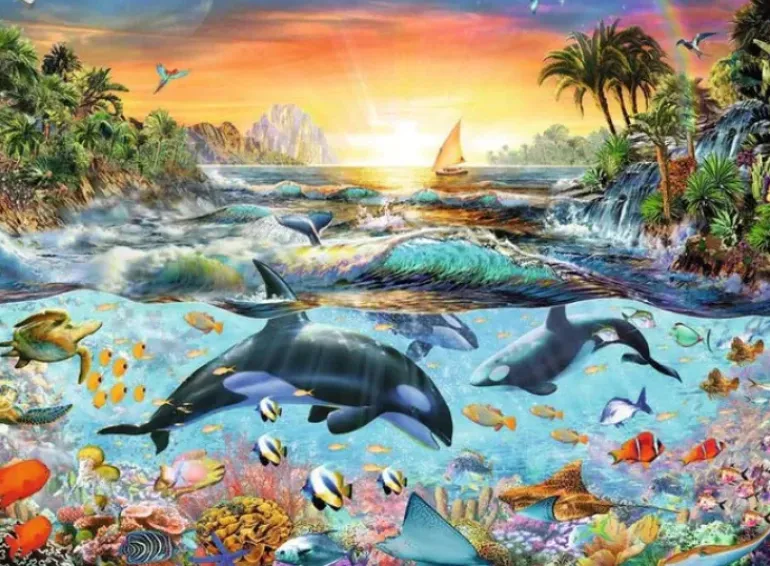 Ravensburger - 200Pc Orca Paradise Puzzle