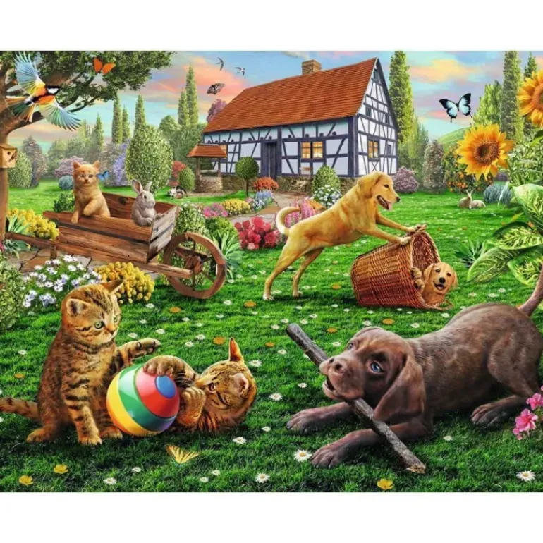 Ravensburger - 200Pc Playing In The Yard Puzzle