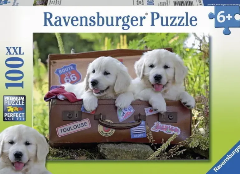 Ravensburger - 100Pc Travelling Puppies Puzzle