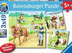 Ravensburger - 3 x 49Pc A Day At The Stables Puzzle