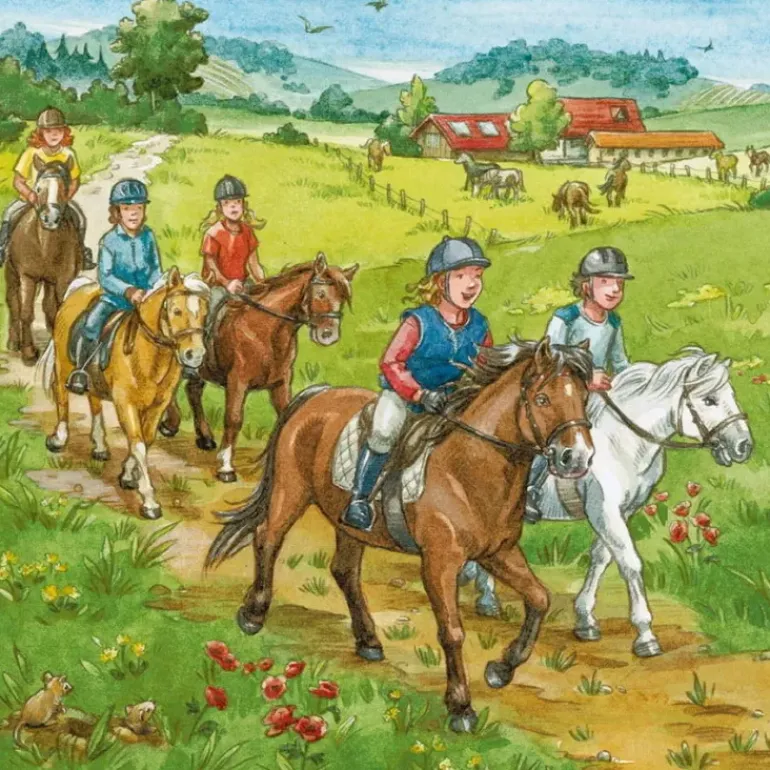 Ravensburger - 3 x 49Pc A Day with Horses Puzzle