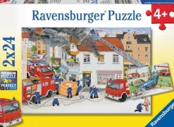 Ravensburger - 2 x 24Pc Busy Fire Brigade Puzzle