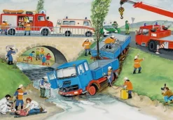 Ravensburger - 2 x 24Pc Busy Fire Brigade Puzzle