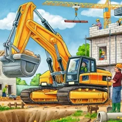 Ravensburger - 3 x 49Pc Construction Vehicle Puzzle