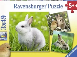 Ravensburger - 3 x 49Pc Cute Bunnies Puzzle