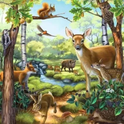 Ravensburger - 3 x 49Pc Forest Zoo & Pets Puzzle