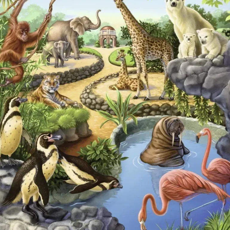 Ravensburger - 3 x 49Pc Forest Zoo & Pets Puzzle