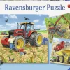 Ravensburger - 3 x 49Pc Giant Vehicles Puzzle