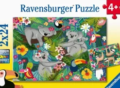 Ravensburger - 2 x 24Pc Koalas and Sloths Puzzle