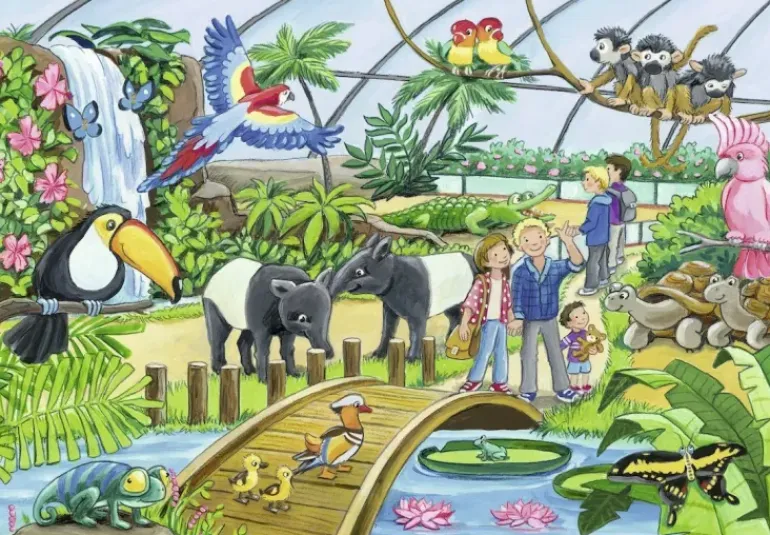 Ravensburger - 2 x 24Pc Welcome to the Zoo Puzzle