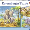 Ravensburger - 3 x 49Pc Wild Animals Puzzles