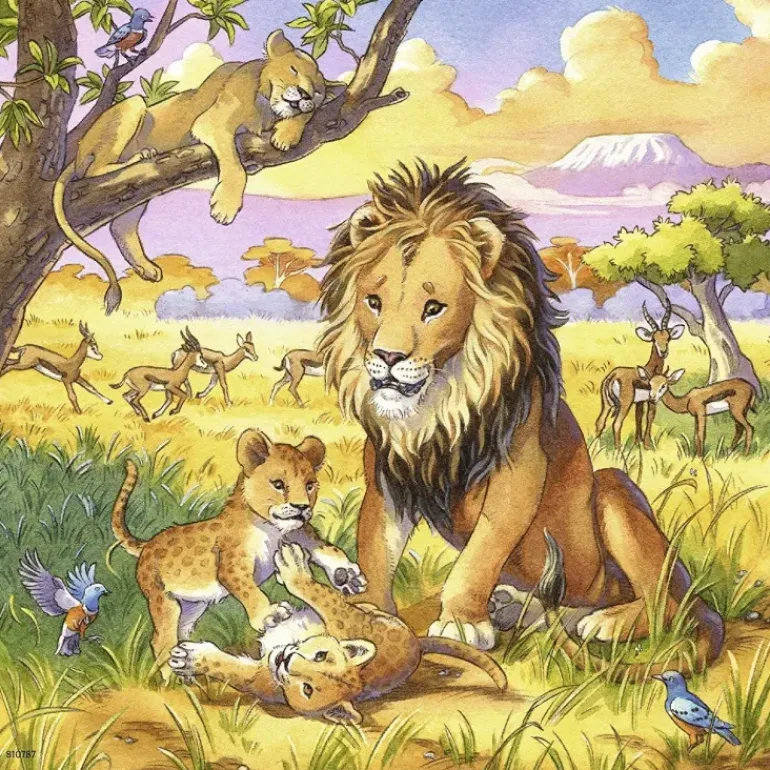 Ravensburger - 3 x 49Pc Wild Animals Puzzles