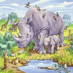 Ravensburger - 3 x 49Pc Wild Animals Puzzles