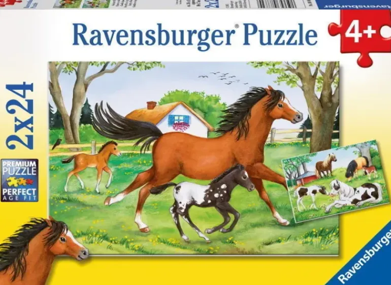 Ravensburger - 2 x 24Pc World of Horses Puzzle