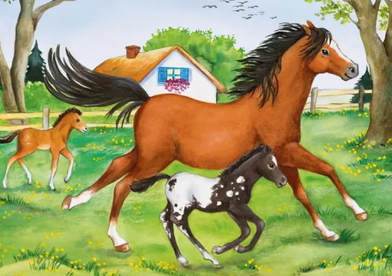 Ravensburger - 2 x 24Pc World of Horses Puzzle