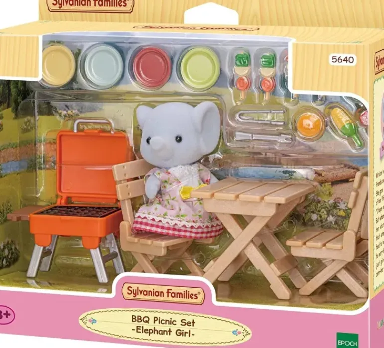 Sylvanian Familes - BBQ Picnic Set with Elephant