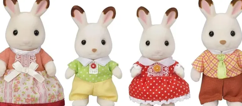 Sylvanian Families - Chocolate Rabbit Family