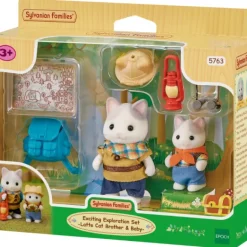 Sylvanian Families - Exciting Exploration Set - Latte Cat Brother & Baby
