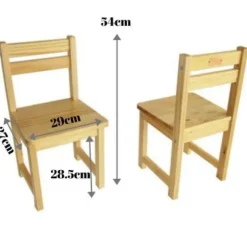 Tikk Tokk - Little BOSS Rectangle Table & Chair Set - Natural