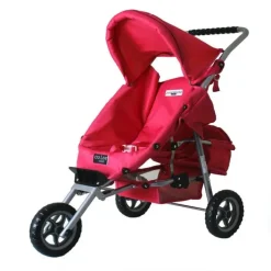 Valco - Mini Marathon Dolls Pram with Toddler Seat - Pink