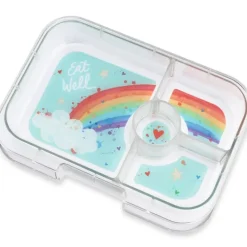 Yumbox - Bento Panino 4 Compartment Aqua Rainbow